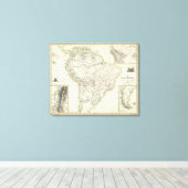 Karte Südamerikas Leinwanddruck (Insitu (Holzboden))