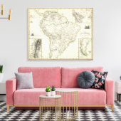 Karte Südamerikas Leinwanddruck (Insitu (Wohnzimmer))