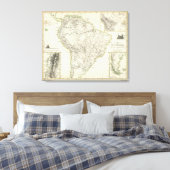 Karte Südamerikas Leinwanddruck (Insitu (Schlafzimmer))