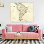 Karte Südamerikas Leinwanddruck (Insitu (Wohnzimmer))