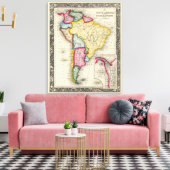 Karte Südamerikas Leinwanddruck (Insitu (Wohnzimmer))