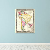 Karte Südamerikas Leinwanddruck (Insitu (Holzboden))