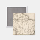 Karte Südamerikas Magnet (Vorderseite/Rückseite)