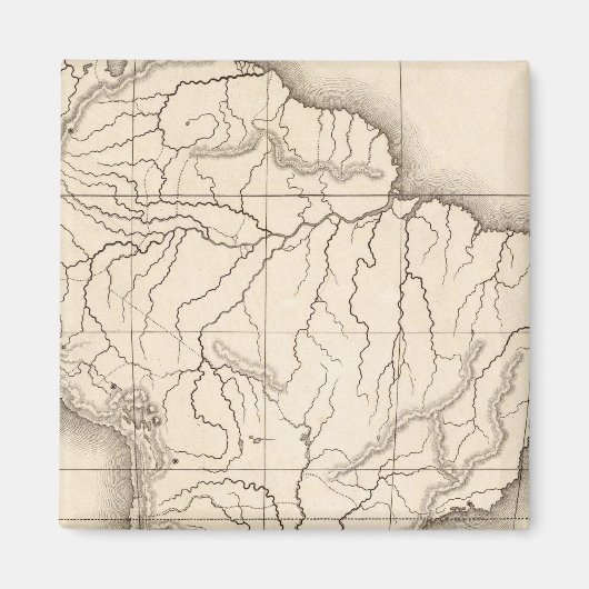 Karte Südamerikas Magnet (Vorne)