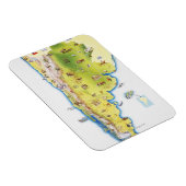 Karte Südamerikas Magnet (Rechte Seite)