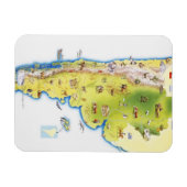 Karte Südamerikas Magnet (Horizontal)