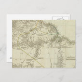 Karte Südamerikas, Nordteil (Vorne/Hinten)