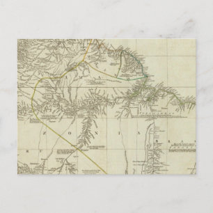 Karte Südamerikas, Nordteil