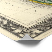 Karte Südamerikas Poster (Ecke)