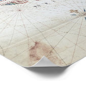 Karte Südamerikas Poster (Ecke)