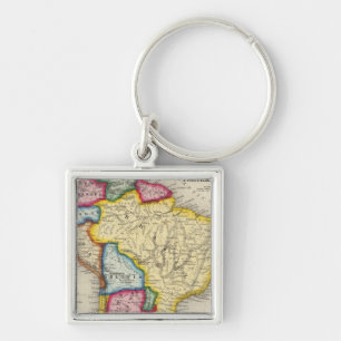 Karte Südamerikas Schlüsselanhänger