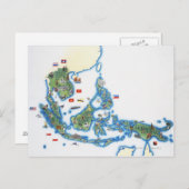 Karte Südostasiens (Vorne/Hinten)