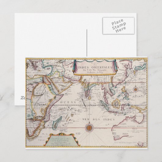 Karte Südostasiens (Vorne/Hinten)