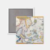 Karte Südostasiens 2 Magnet (Vorderseite/Rückseite)