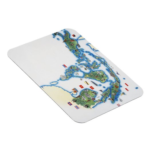 Karte Südostasiens Magnet (Rechte Seite)