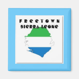 KARTE, T - SHIRT UND USW. SIERRA- LEONE(FREETOWN) MAGNET