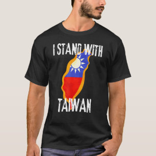 Karte Taiwan Flag taiwanesische Farben Land Tai T-Shirt