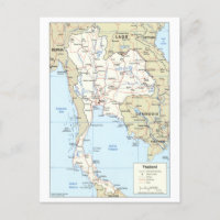 Karte Thailands