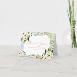 Karte Thema Pink Baby Dusche Danke Karte