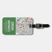 Karte Tokyos Japan Gepäckanhänger (Vorderseite horizontal)