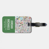 Karte Tokyos Japan Gepäckanhänger (Rückseite horizontal)