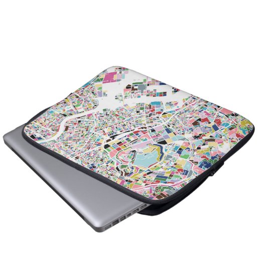 Karte Tokyos Japan Laptopschutzhülle (Vorne Knopf)