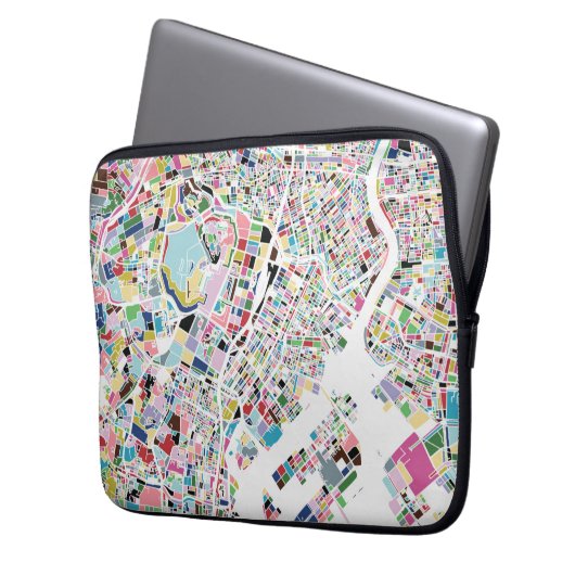 Karte Tokyos Japan Laptopschutzhülle (Vorderseite Links)