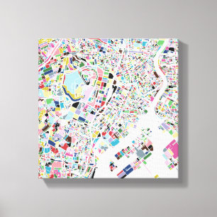 Karte Tokyos Japan Leinwanddruck