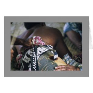 Karte, traditionelles samoaisches Tätowieren