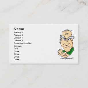 "Karte-Tragender Geizhals-" Visitenkarten Visitenkarte
