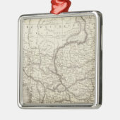 Karte Türkei und Griechenland Silbernes Ornament (Links)