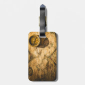 Karte u. Kompass Gepäckanhänger (Rückseite vertikal)