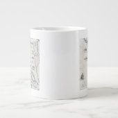Karte über die Ostküste Jumbo-Tasse (Vorderseite)