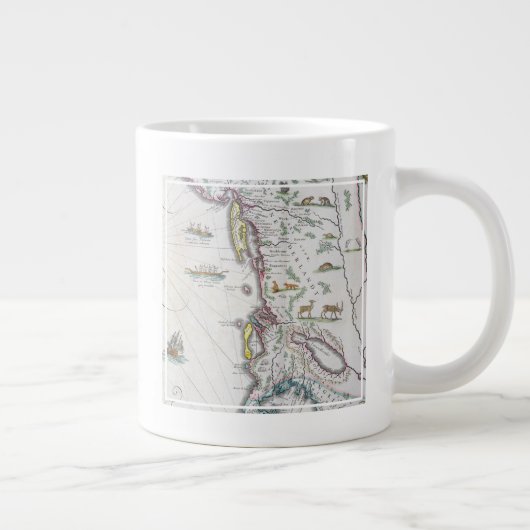 Karte über die Ostküste Jumbo-Tasse (Rechts)