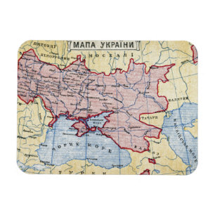 KARTE: UKRAINE, c1906 Magnet