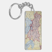 KARTE: UKRAINE, c1906 Schlüsselanhänger (Vorderseite links)