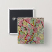 Karte um die Stadt New York Button (Vorne & Hinten)