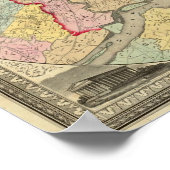 Karte um die Stadt Philadelphia Poster (Ecke)