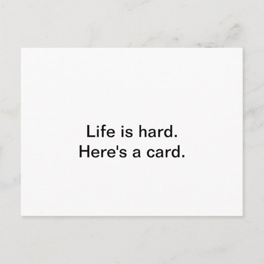 Karte, um einem geliebten Menschen durch einen rau Postkarte (Vorderseite)