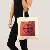 Karte und Compass Tote Bag Tragetasche (Vorderseite (Produkt))
