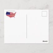 Karte und Flagge der USA (Rückseite)