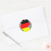 Karte und Flagge Deutschlands - Aufkleber (Umschlag)