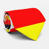 Karte und Flagge Deutschlands - Krawatte (Gerollt)