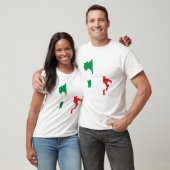 Karte und Flagge Italiens T-Shirt (Unisex)