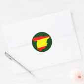 Karte und Flagge Spaniens - Aufkleber (Umschlag)