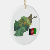 Karte und Flagge von Afghanistan Keramikornament (Rechts)