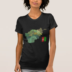 Karte und Flagge von Afghanistan T-Shirt