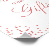 Karte und Geschenke Chic Floral Rosa Rose Gold Con Poster (Ecke)