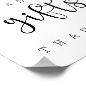 Karte und Geschenkunterschrift Poster (Ecke)