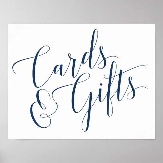 Karte und Geschenkunterschrift Poster (Vorne)